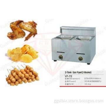 10.4 KW Mini Counter top Deep Fryer For Supermarkets , Nigh